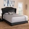 Baxton Studio Aden Modern Charcoal Grey Upholstered Queen Size Bed 149-8927 - alternate 8
